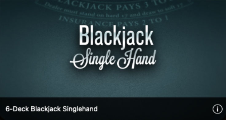6-Deck Blackjack Singlehand - Gringo's Gaming